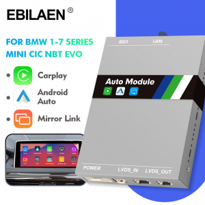 Road Top Wireless Carplay Retrofit Kit Decoder for BMW 1 2 3 4 Series with  NBT System F20 F21 F22 F23 F30 F31 F32 F33 2011-2015 Year, Support Wireless